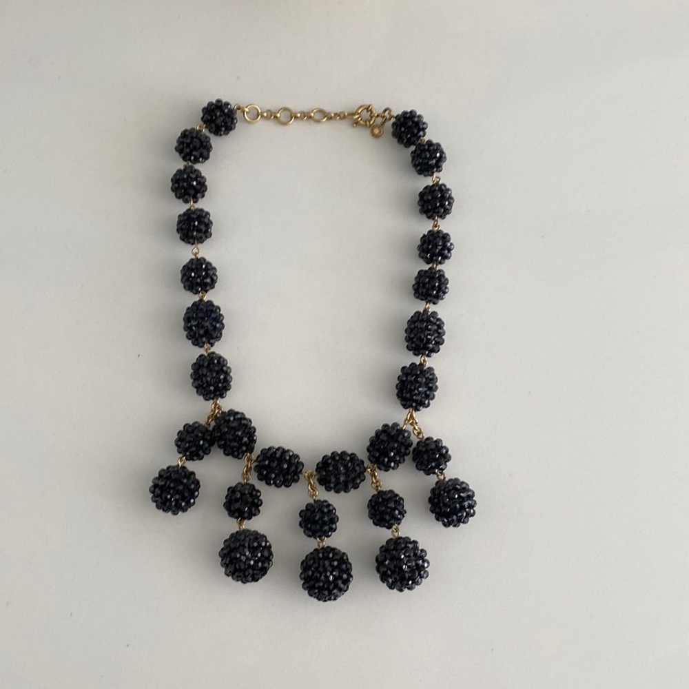 J Crew black beaded necklace